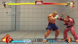 Street Fighter 4 Sagat Trial Combo Challenge HD [upl. by Dearr]