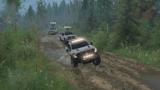 NISSAN PATRIOT 4x4  CAMINO CON MUCHO LODO  DESVOLCANDO A NUESTRO AMIGO  SPINTIRES MUDRUNNER [upl. by Ardeth]