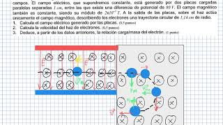 Selectividad Física Valencia Septiembre 2006 B IV Campo magnético Espectrómetro de masas [upl. by Nuahsar]