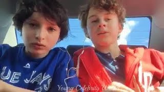 Finn Wolfhard and Wyatt Oleff Livestream  2016 [upl. by Aketahs782]