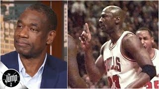 Dikembe Mutombo on that time Michael Jordan gave him the finger wag  The Jump [upl. by Roosnam]