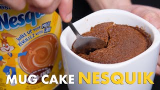 Mug Cake au Nesquik  Gâteau au Chocolat dans une Tasse [upl. by Aicilic]