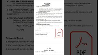 BSc Chemistry Syllabus [upl. by Winifred738]