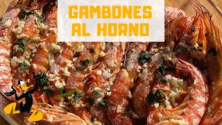 Gambones al Horno con Ajo y Perejil 🦐 ¡RECETA CON GAMBONES [upl. by Eram890]