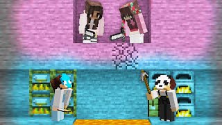 Minecraft Manhunt Race Boys VS Girls FINALE [upl. by Eidnalem]