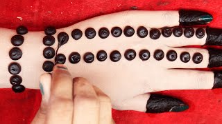 Latest New look mehndi designs  Simple mehndi trick for beginners mehendi designsमेंहदी  mehandi [upl. by Malvin150]