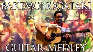 Bakemonogatari OP Medley 化物語メドレー Guitar [upl. by Deerc]