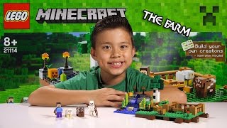 LEGO MINECRAFT  Set 21114 THE FARM  Unboxing Review TimeLapse Build [upl. by Norbie]