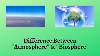 Difference Between Atmosphere and Biosphere  A Captivating Exploration of Atmosphere Vs Biosphere [upl. by Shwalb]