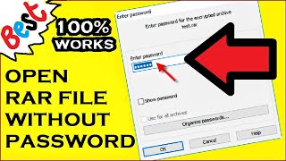 How to Open a RAR File without Password  With Demo  Educational Purpose [upl. by Brenza563]