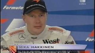 Mika Hakkinen  press conference [upl. by Aimekahs]