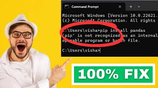 PIP is not recognized as an internal or external command SOLVED [upl. by Ginger]