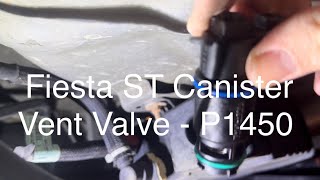 Fiesta ST Canister Vent Valve  P1450 fix [upl. by Glynnis82]