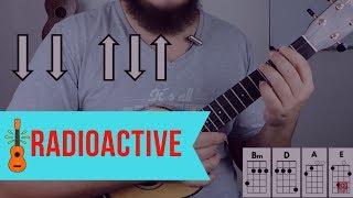 Como Tocar RADIOACTIVE IMAGINE DRAGONS  TUTORIAL DE UKULELE [upl. by Sahcnip376]