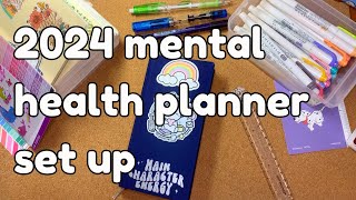 2024 mental health planner set up with menty b included 🥲 [upl. by Homere]