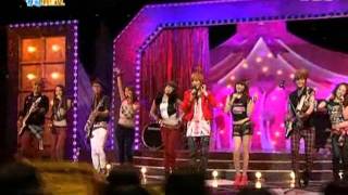 Kara amp FTIsland  Pretty girl Rock ver  SBS Inkigayo 인기가요 090809 [upl. by Swee]