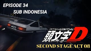 INITIAL D EPISODE 34 SECOND STAGE CHAPTER 8 SUBTITLE INDONESIA FULL [upl. by Couture]