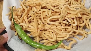 Famous gathiya sev recipe❤youtube gathiyarecipe gujaratifood viralvideo streetfood snacks [upl. by Imot]