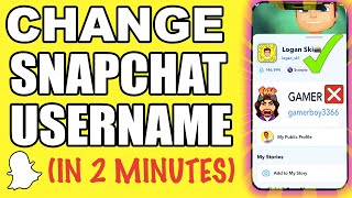 How To Change Snapchat Username 2022 ACTUALLY WORKS Change Username On Snapchat [upl. by Ahsaele]