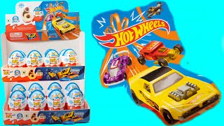 Unwrapping Surprise Kinder Joy Eggs with Hot Wheels Toys Inside You Wont Believe What We Found [upl. by Bough]