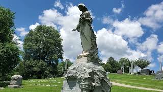 Crown Hill Cemetery in Indianapolis part 3 Walk with me Cemetery Indianapolis Indiana President [upl. by Cogn]