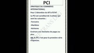 Déroulement du PCI au BTS Commerce International en Wolof [upl. by Onirefes]