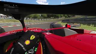 505 Around Nurburgring Nordschleife in a Ferrari F1 4K VR [upl. by Rabaj690]