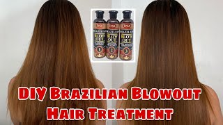 DIY BRAZILIAN BLOWOUT AT HOME  KERATIN TREATMENT USING EPSA BRAZILIAN BLOWOUT  Zarah Cruz [upl. by Asyal]