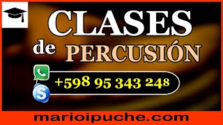 🎶 CLASES DE PERCUSIÓN POR SKYPE  Mario Ipuche  2019 [upl. by Annauqahs]