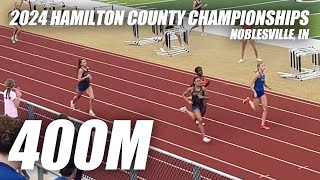 2024 Hamilton County Championship  Girls 400M  Ciara Kepner [upl. by Wolk]