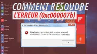 Comment résoudre lerreur 0xc000007b sur windows 7810 [upl. by Wilt]