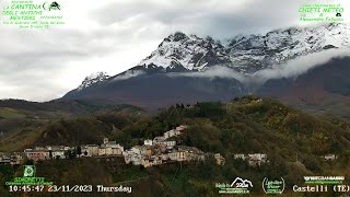 LIVE Webcam Castelli dalla frazione Casette TE 500 m [upl. by Rimaj]