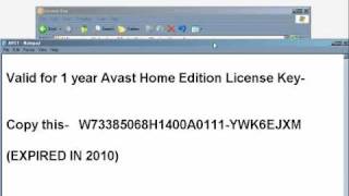 Free Avast License Key [upl. by Batsheva]