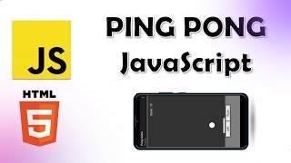 Create a Ping Pong Game using Javascript and HTML5  Javascript project for beginners [upl. by Naired]