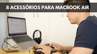 Top 8 melhores acessórios para usar com o Macbook Air 2020 M1 [upl. by Ellimak761]