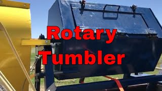 The rotary tumbler for removing forge scale [upl. by Lehcim]