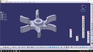 Modelling of Centrifugal Pump Impeller in Catia V5 [upl. by Htnicayh810]