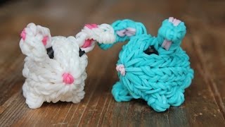 Rainbow Loom Nederlands 3d konijntje [upl. by Laven]