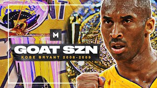 Kobe Bryants 200809 Season Was A MASTERPIECE 🏆 GOAT SZN [upl. by Ahsirk]