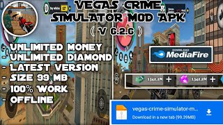 DOWNLOAD VEGAS CRIME SIMULATOR M0D APK TERBARU 2023  UNLIMITED DIAMOND [upl. by Euqina]