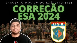 CORREÇÃO PROVA DA ESA 2024 com Professor Jorgee  GABARITO PRELIMINAR [upl. by Limaj]