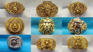 LATEST GOLD TEMPLE RING COLLECTIONS  TEMPLE RINGS  LUXURY STUDIO [upl. by Yrram]