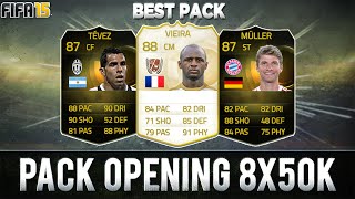 FUT 15 ••► PACK OPENING  8 X 50K  MERCI EA  OMG BEST PACK OPENING [upl. by Nyladam994]