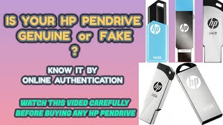 How to know whether your HP Pendrive is genuine or not  🧐  USB Pendrive HP  Original or Fake 🤷 [upl. by Deny]