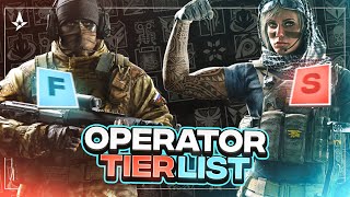 Rainbow Six Siege Operator Tierlist Operation High Calibre  Rainbow Six Siege [upl. by Latricia]