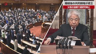 【速報】離婚後の共同親権が成立 父母の協議で選択可能に [upl. by Htez]