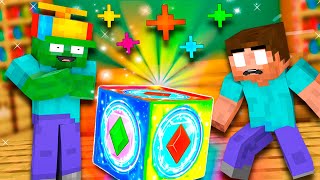 RAINBOW MAGIC CUBE ZOMBIE ALL EPISODE MONSTER SCHOOL Herobrine AND Skeleton in Minecraft Animation [upl. by Auhs643]