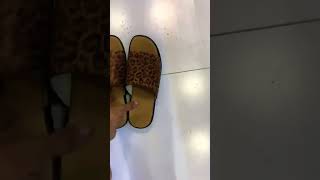 Leopard 🐆 print leather handmade slipperhandmade fashionstyle fashion slippers slipp [upl. by Christensen]