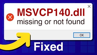 Fix MSVCP140dll Missing or Not Found Error on Windows 1110 with 4DDiG DLL Fixer [upl. by Gwyn]