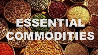 Essential Commodity Act 1955 [upl. by Sahpec]